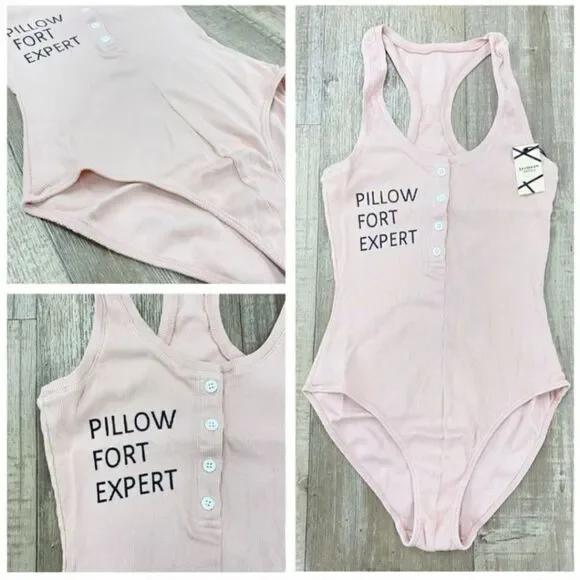 Dolls Kill Pink Sleeveless Bodysuit - Picture 4 of 6